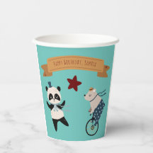 Niedlicher Pastell Circus Tier Geburtstag