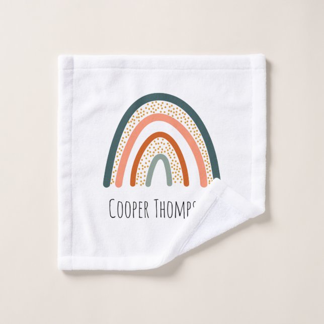 Niedlicher pastellfarbener Regenbogen Waschlappen (Waschlappen)
