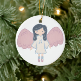Niedlicher Pastor Weihnachtsgel Custom Year Keramik Ornament