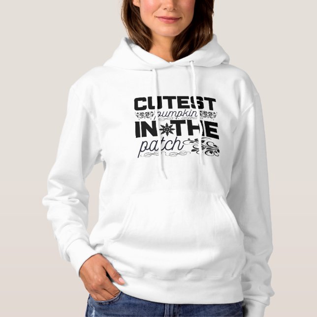 Niedlicher Patch Hoodie (Vorderseite)