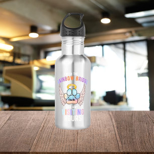 Niedlicher Päw-Hunde-Katze-Memorial Wings Edelstahlflasche