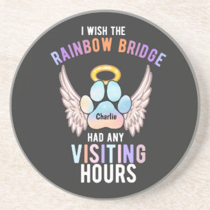 Niedlicher Päw-Hunde-Katze-Memorial Wings Getränkeuntersetzer