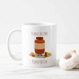 Niedlicher Peanut Butter JAR Food Kaffeetasse