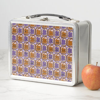 Niedlicher Peanut-Butter und Jelly-Metal-Lunch-Box Metall Brotdose