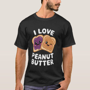 Niedlicher Peanut&Butter und Jelly Toast Cartoon f T-Shirt