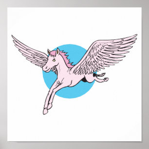 niedlicher Pegasus Poster