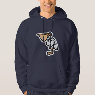 Niedlicher Pelikan; Blau Hoodie
