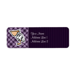 Niedlicher Pelikan; Lila