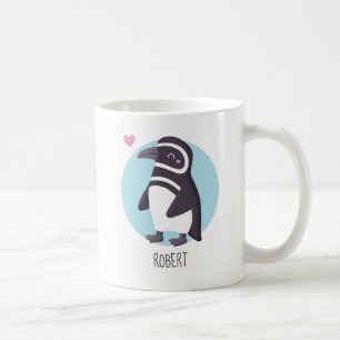 Niedlicher Penguin Boyfriend Matching Personalisie Kaffeetasse