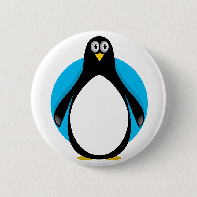 Niedlicher Penguin Button (Vorderseite)
