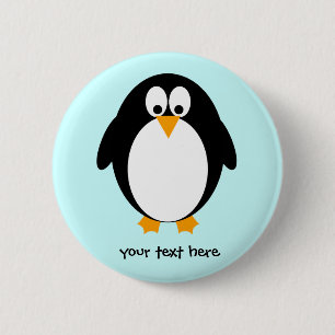 Niedlicher Penguin Button
