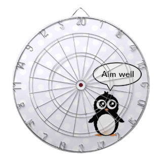 Niedlicher Penguin-Cartoon Dartscheibe