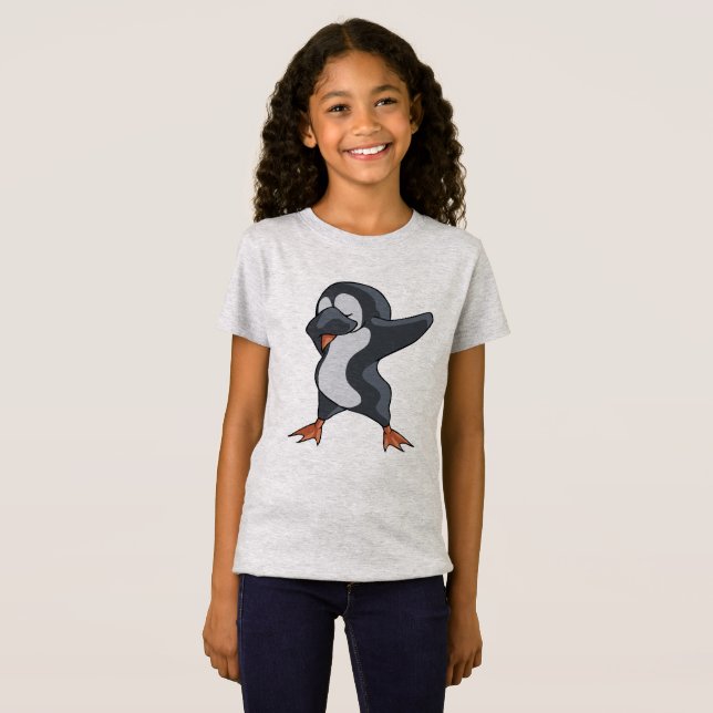 Niedlicher Penguin Dabber Tanz-T - Shirt (Vorne ganz)