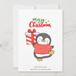 Niedlicher Penguin Frohe Weihnachten