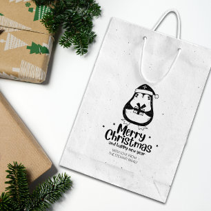 Niedlicher Penguin Frohe Weihnachten Gummistempel
