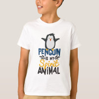 Niedlicher Penguin ist mein Geist-Tierdruck