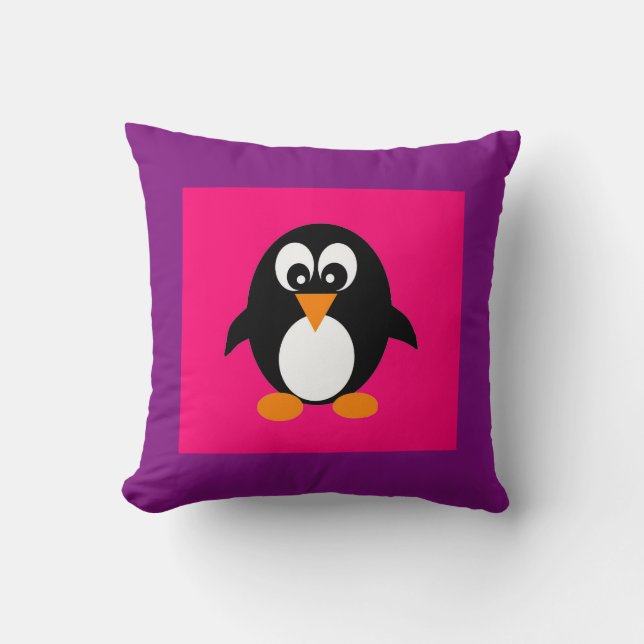 Niedlicher Penguin Kissen (Vorderseite)