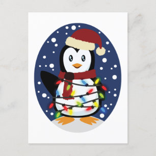 Niedlicher Penguin Xmas Weihnachten Weihnachten We Postkarte