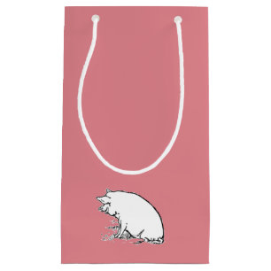 Niedlicher Perky-Schweinezuchtbetrieb Cartoon Kleine Geschenktüte