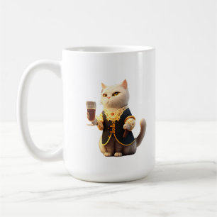 Niedlicher Personal cat Diener, lustiger Diener Ki Kaffeetasse