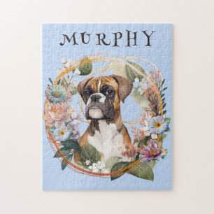 Niedlicher Personalisierter Boxer Dog Puzzle