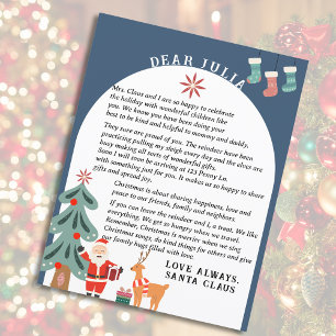 Niedlicher Personalisierter Brief des Weihnachtsma