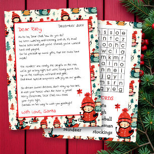 Niedlicher Personalisierter Brief vom Santa Word