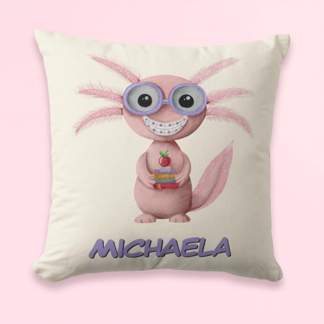 Niedlicher Personalisierter Cartoon Axolotl Kissen (Von Creator hochgeladen)