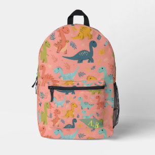 Niedlicher Personalisierter Dinosaurier-Backpack Bedruckter Rucksack