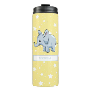 Niedlicher Personalisierter Elefant Thermosbecher