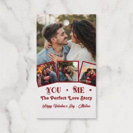 Niedlicher personalisierter Foto Valentinstag Geschenkanhänger