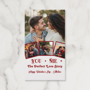 Niedlicher personalisierter Foto Valentinstag Geschenkanhänger
