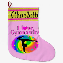 NIEDLICHER PERSONALISIERTER GYMNAST CHRISTMAS STRU GROßER WEIHNACHTSSTRUMPF