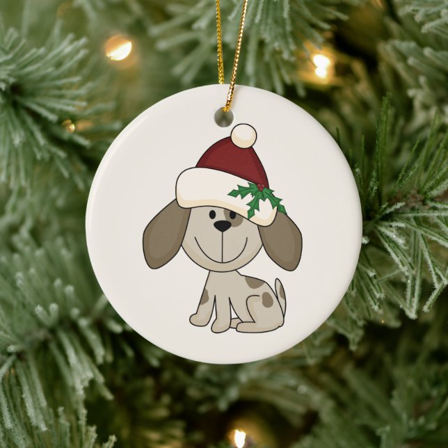 Niedlicher Personalisierter Hund Weihnachtsschmuck (Baum)