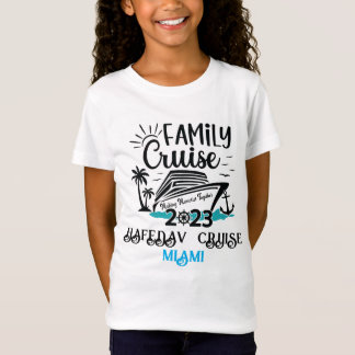 Niedlicher Personalisierter Kreuzfahrtschiff Famil T-Shirt