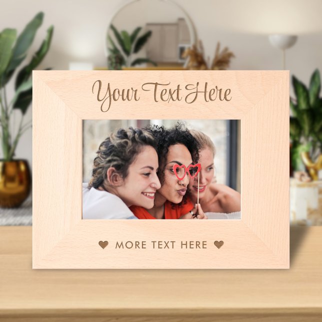 Niedlicher Personalisierter Name Texttypografie Geätzte Rahmen (Von Creator hochgeladen)