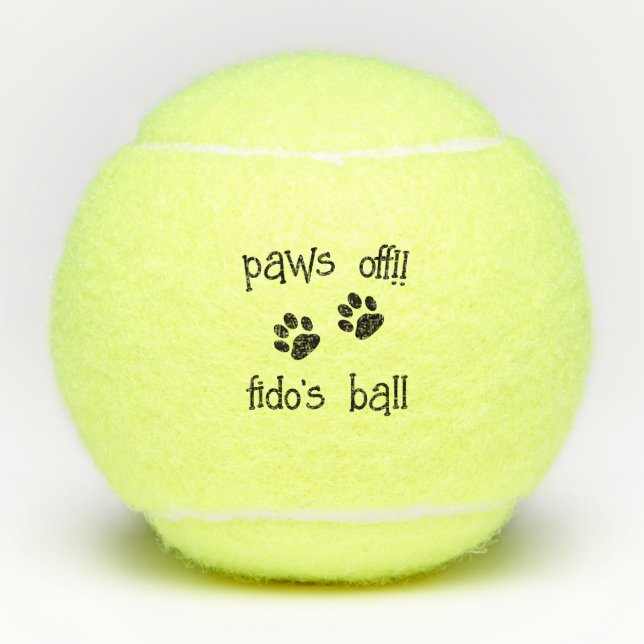 Niedlicher Personalisierter Pet-Name des Hauses Pa Tennisbälle (Vorderseite)