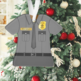 Niedlicher Personalisierter Polizeibeamter Ornament