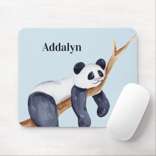 Niedlicher Personalisierter Sleepy Panda Bär im Ba Mousepad