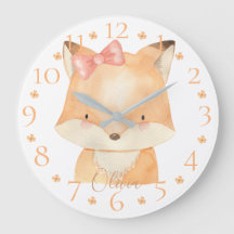 Niedlicher Personalisierter Watercolor Baby Fox mi