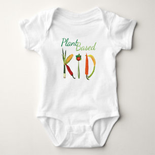 Niedlicher Pflanze-ansässiger Kinderbodysuit! Baby Strampler