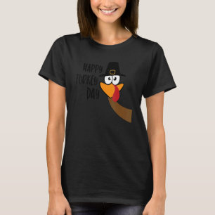 niedlicher Pilger-Truthahn-Erntedank T-Shirt