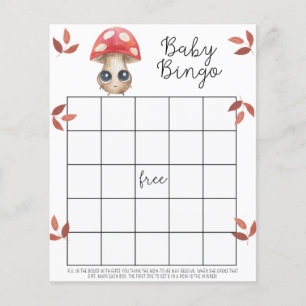 Niedlicher Pilz - Baby Dusche Bingo Spiel