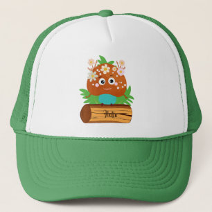 Niedlicher Pilz mit Blume Truckerkappe