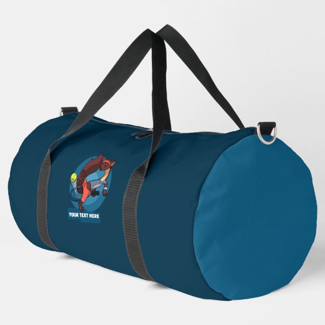 Niedlicher Pine Marten Fügen Sie Ihren Text Trick  Duffle Bag (Linke Ecke)