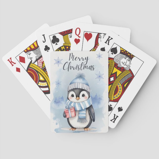 "Niedlicher Pinguin 2" Spielkarten (Rückseite)