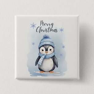 "Niedlicher Pinguin" Button