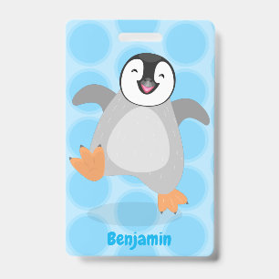 Niedlicher Pinguin-Cartoon Ausweis