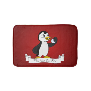 Niedlicher Pinguin-Cartoon Badematte