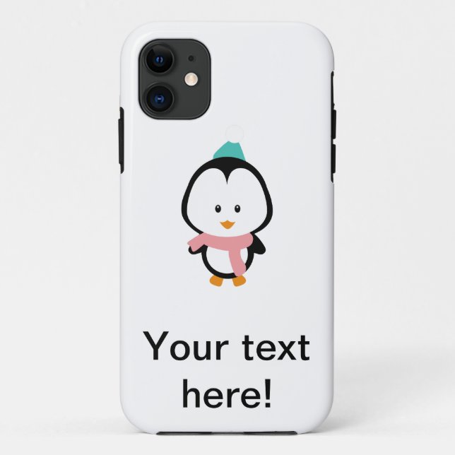 Niedlicher Pinguin-Cartoon Case-Mate iPhone Hülle (Rückseite)